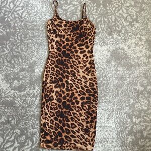 Fashion Nova Bodycon Leopard Dress